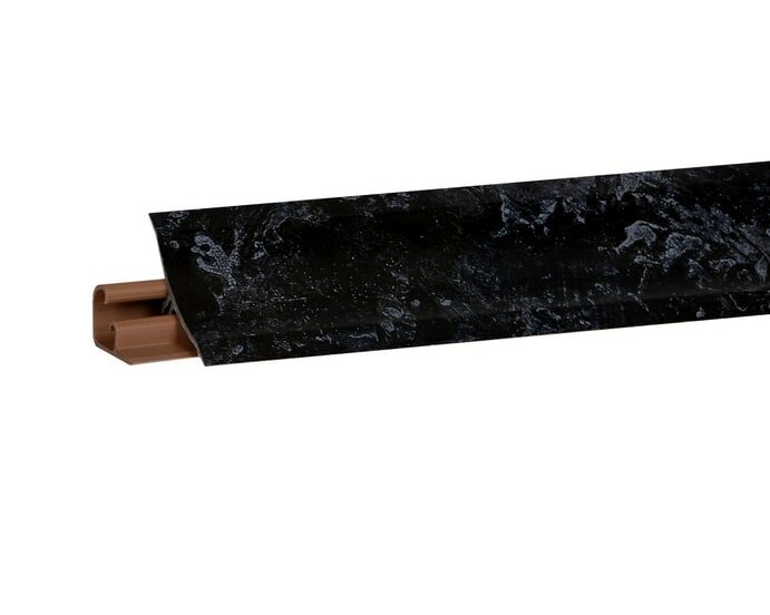 Плинтус для столешницы 140 см +комплект заглушек Цвет -Кастилло темный