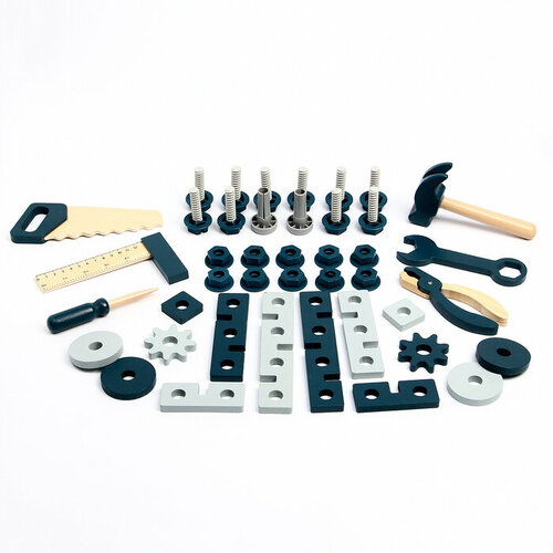 Конструктор деревянный «Инструменты» 23,7 × 18,5 × 9 см деревянный конструктор верстак инструменты детская логика