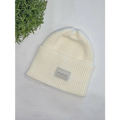 фото Шапка бини ferz рута, размер 56/58, белый