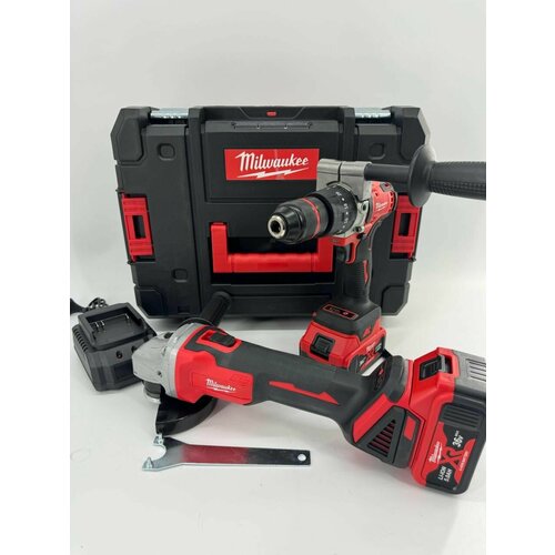 Набор аккумуляторного инструмента 2в1 Milwaukee Дрель-шуруповерт и болгарка УШМ 36V 29631₽