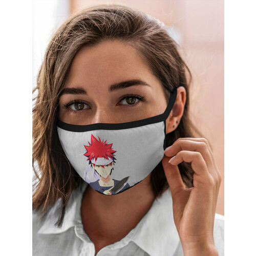 Маска многоразовая защитная Аниме Food wars Shokugeki no Soma 468₽