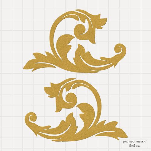 Изображение товара Mr.Painter DICUT-M0100-UR96 Набор ножей для вырубки завитки 10.4×3.3 см 2 шт для скрапбукинга