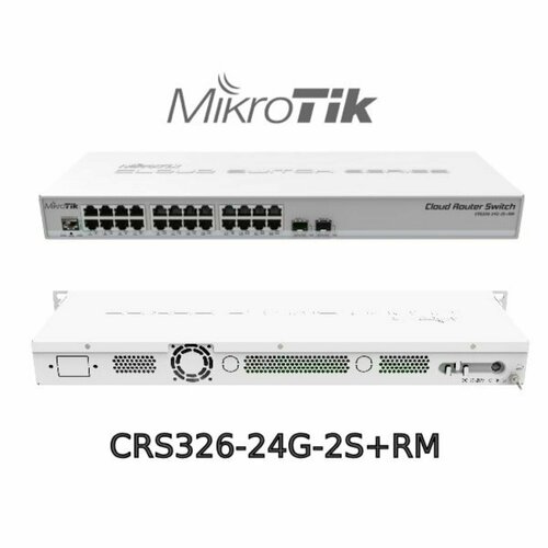 Коммутатор MikroTik CRS326-24G-2SRM 35870₽