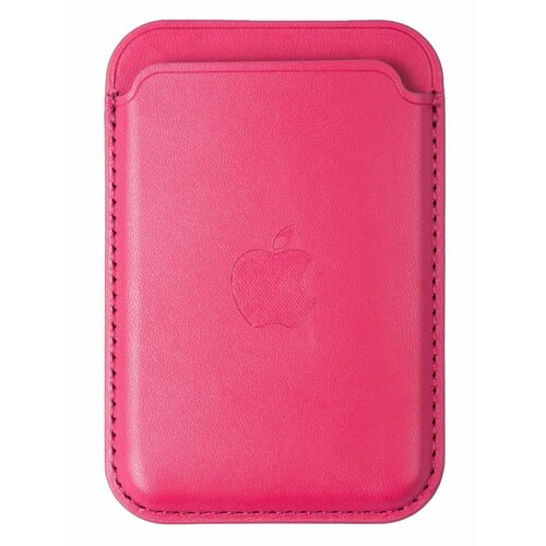 Картхолдер для Apple iPhone Wallet MagSafe алый / Картхолдер для iPhone / MagSafe / Картхолдер кошелек для Apple iPhone экокожа алый
