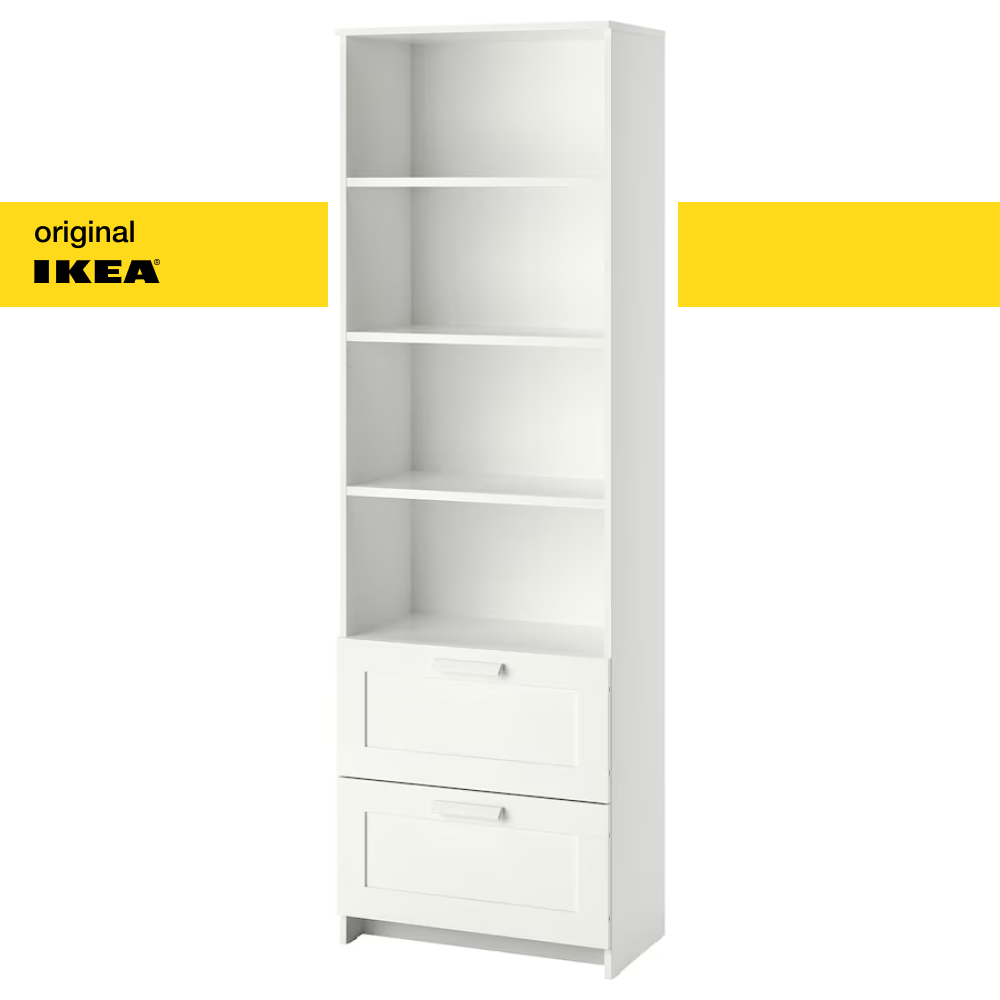 фото Стеллаж икеа IKEA Brimnes Бримнэс, 60х190 см, белый (оригинал)