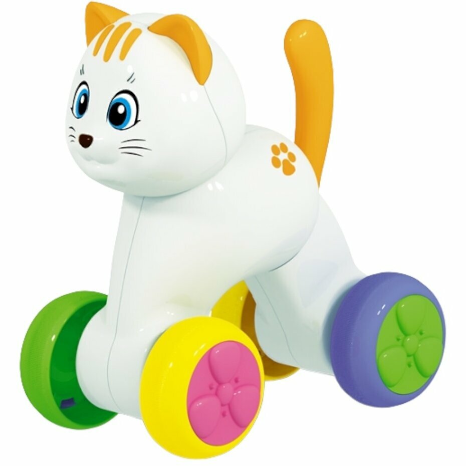 Игрушка-покатушка Стеллар "Веселый Котик", пластик, для детей от 1,5 лет
