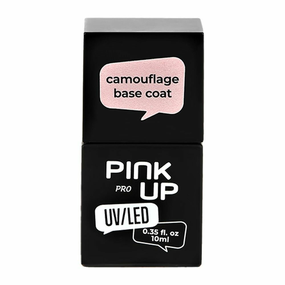 Камуфлирующая база для ногтей UV/LED PINK UP PRO camouflage base coat тон 01 10 мл — фото 1