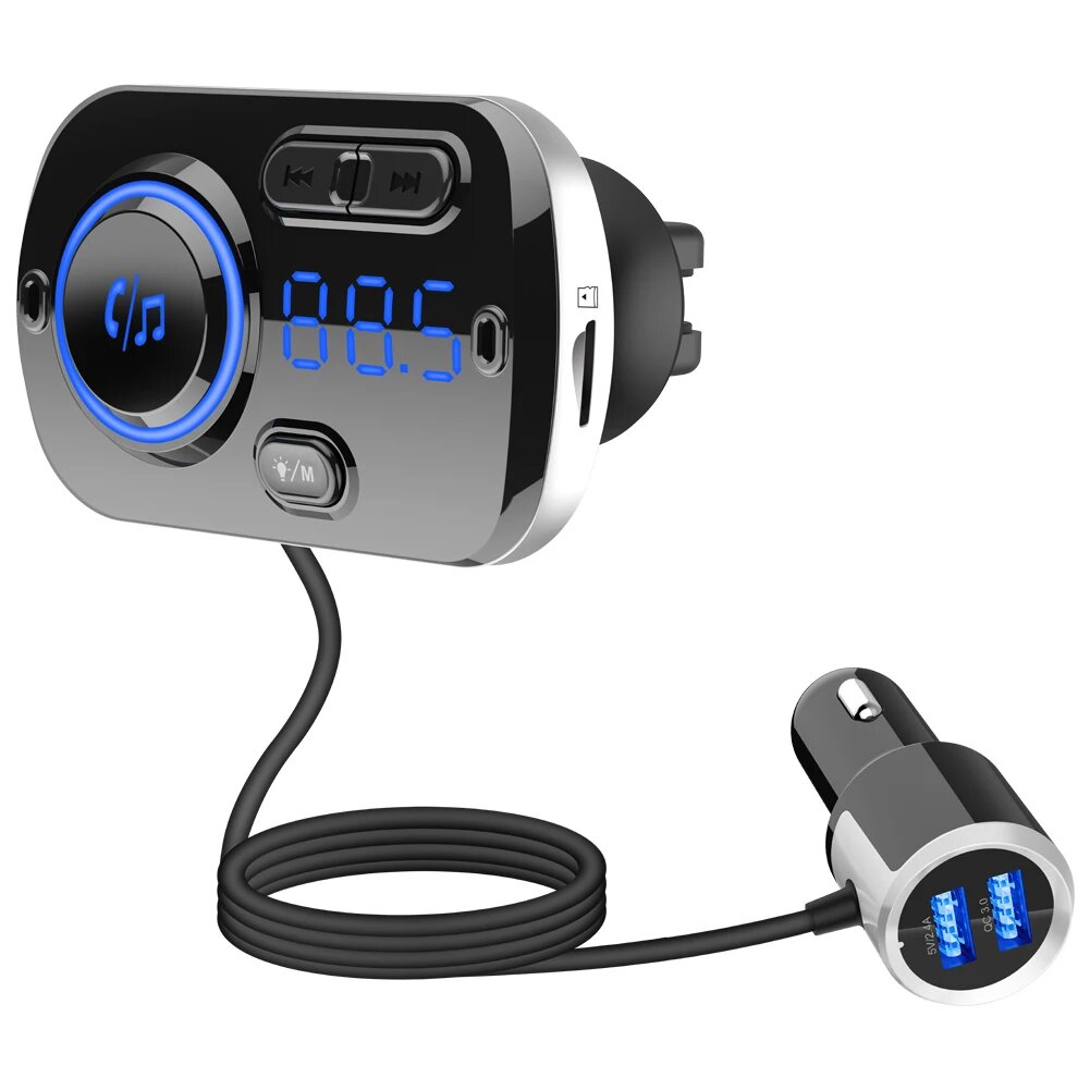 FM-трансмиттер BC49BQ, Bluetooth 5,0, FM-модулятор, автомобильное зарядное устройство, автомобильный комплект, MP3 музыкальный аудиоплеер, гарнитура для звонков, а, зарядное устройство USB