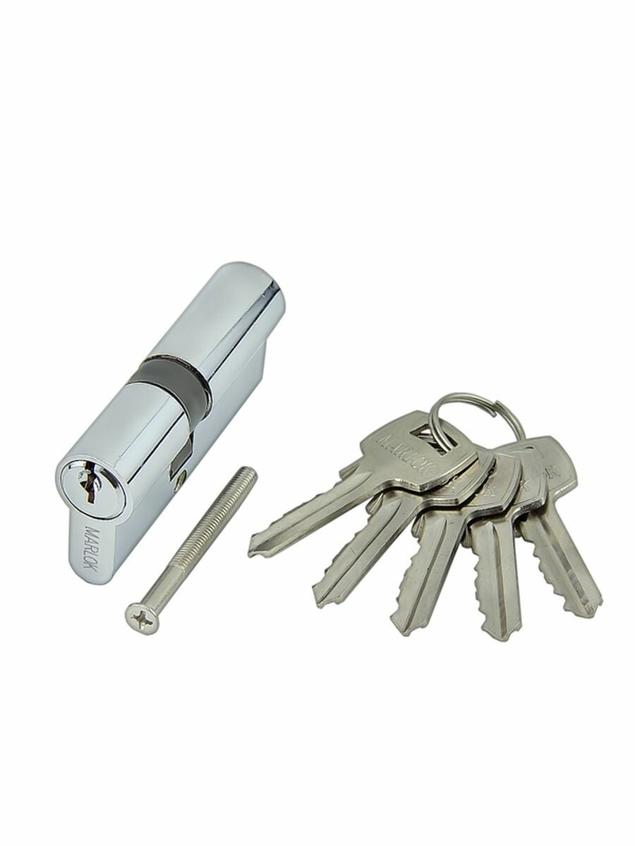 Цилиндр стальной ЦМ 70(35/35) ключ/ключ MARLOK (хром)