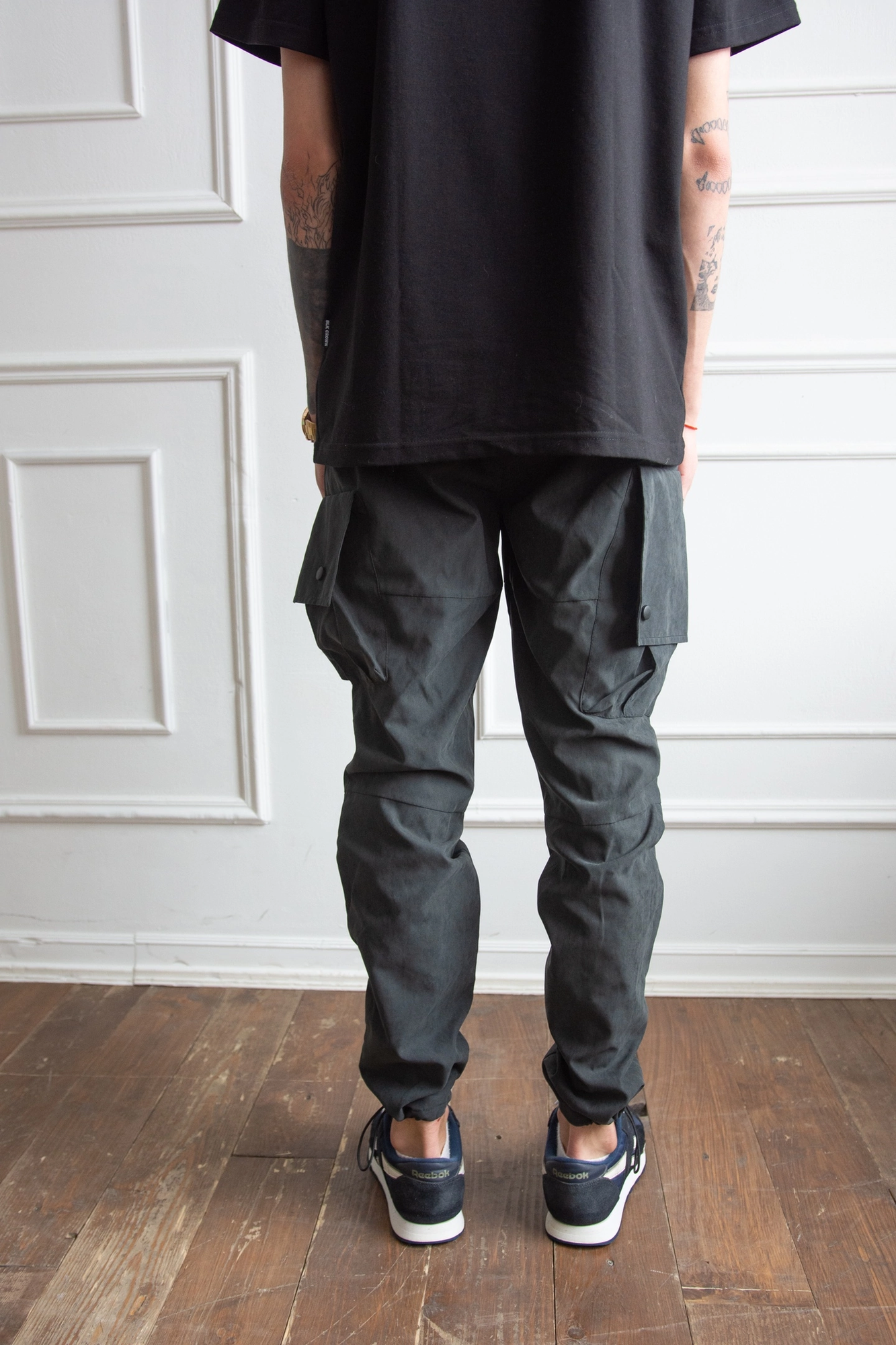 Брюки джоггеры BLK CROWN, размер XXL, черный — фото 1