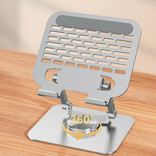 Металлическая подставка для телефона и планшета, настольная, складная, вращающаяся на 360°