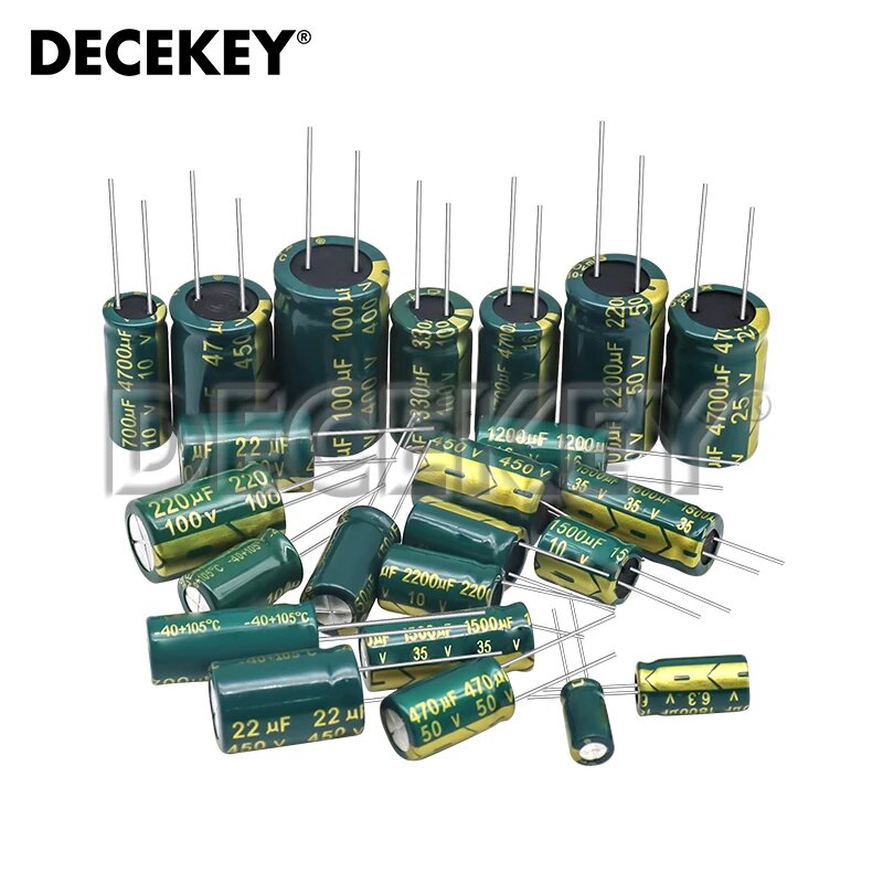 Высокочастотные алюминиевые конденсаторы NoEnName_Null, 63V470UF 5PCS