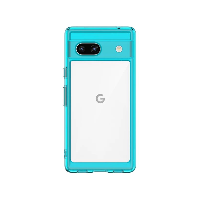 Чехол для Google Pixel 7A, задняя крышка для Google Pixel 7A 7 Pro, твердый полупрозрачный ударопрочный чехол для телефона, прозрачная задняя крышка для телефона Pixel 7A, LakeBlue, For Pixel 7A