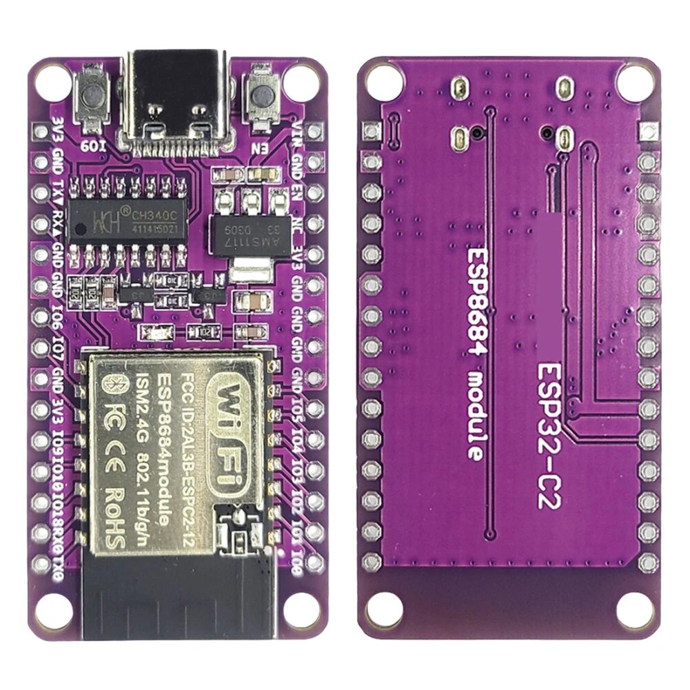 Модуль Wi-Fi и Bluetooth-совместимый модуль TYPE-C USB ESP32-C2 DevKit серийный для Arduino