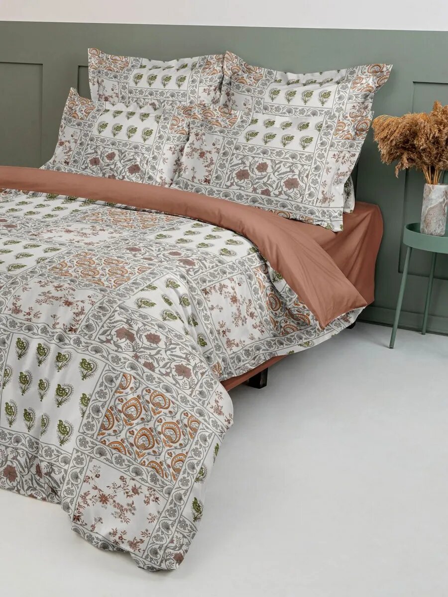 Постельное белье Евро эффект Персика — фото 1