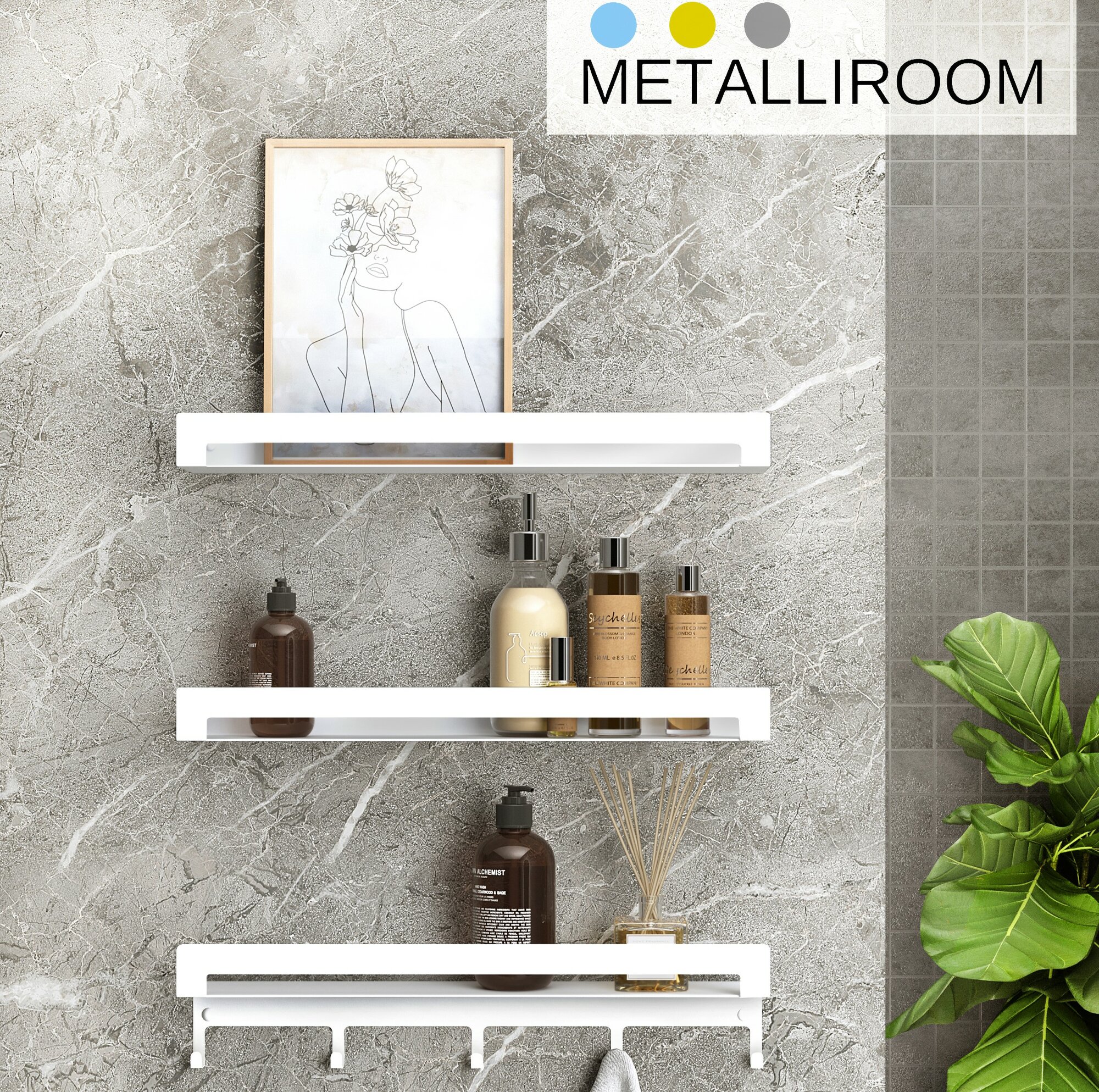 Настенные полки Metalliroom 