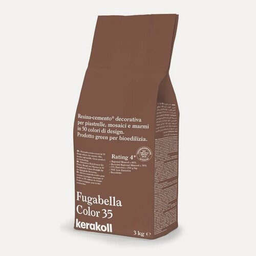 Изображение товара Затирка для плитки полимерцементная Kerakoll Fugabella Color (3кг) 35