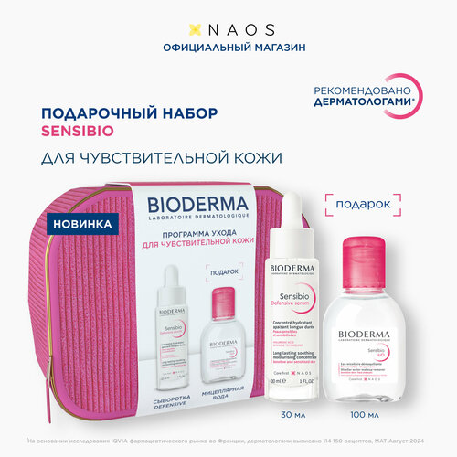 Набор Sensibio в косметичке сыворотка Defensive и мицеллярная вода 2568₽