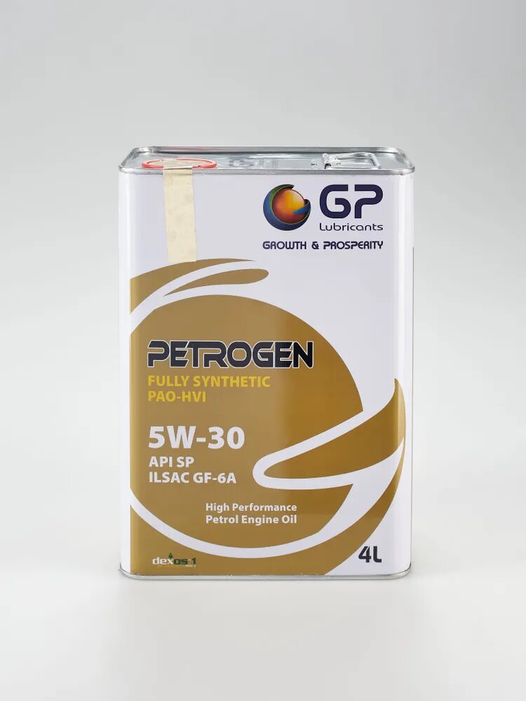Обзор: General Petroleum PETROGEN FULLY SYNTHEIC 5W30 SP PAO С5 ж. б моторное масло синтетическое моторное, Синтетическое, 4 л