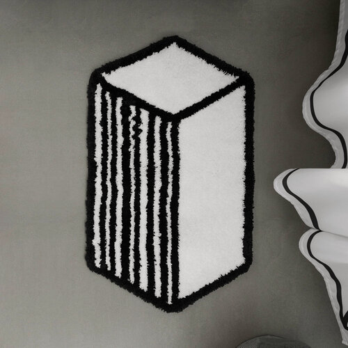 Изображение товара Коврик для ванной комнаты 50х85 см Grafica Moroshka цвет Белый