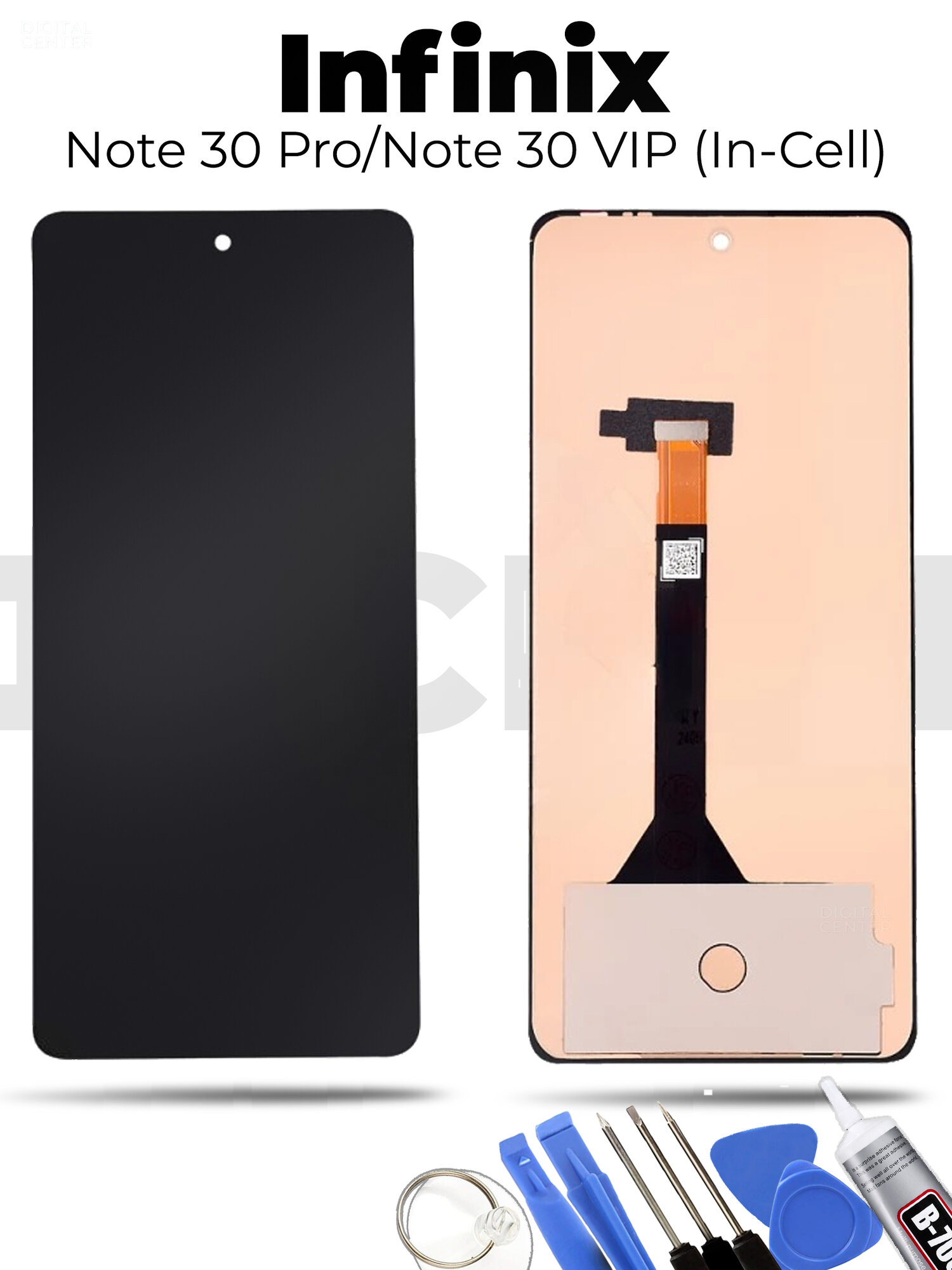 Дисплей для Infinix Note 30 Pro (X678B) в сборе с тачскрином Черный - (In-Cell)