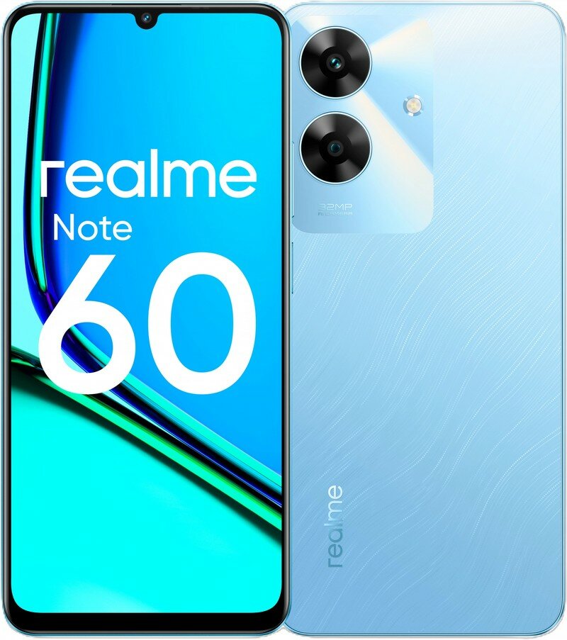 Смартфон REALME Note 60 4/128Gb RMX3933 небесно-голубой