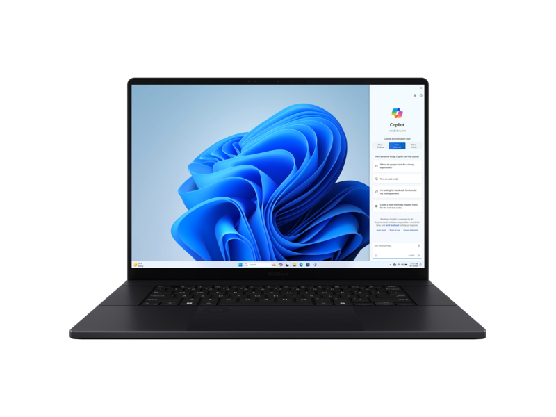 Ноутбук ноутбук/ ProArt P16 H7606WI-ME146X 16"(3840x2400 OLED)/Touch/AMD Ryzen AI 9 HX 370(2Ghz)/65536Mb/2TbPCISSDGb/noDVD/Ext: nVidia GeForce RTX4070(8192Mb)/Cam/BT/WiFi/90WHr/war 1y/1.85kg/Nano Black/Win11Pro + алюм корп; DialPad; USB-RJ45 кабель