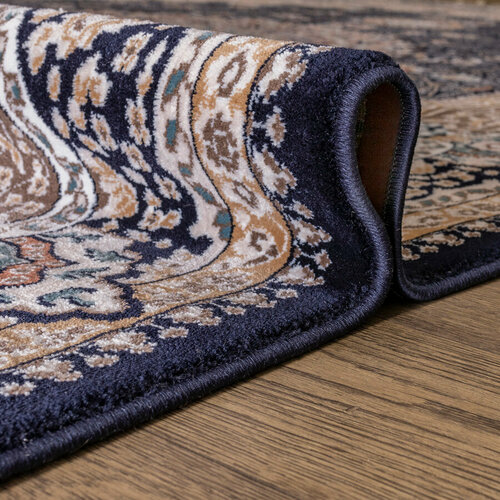 Изображение товара Ковер, Прямой, Темно-синий, Бежевый, Золотистый, Коричневый, Бирюзовый, Классический, Персидский, на пол, в гостиную, спальню, в ассортименте (280 см. на 480 см.)