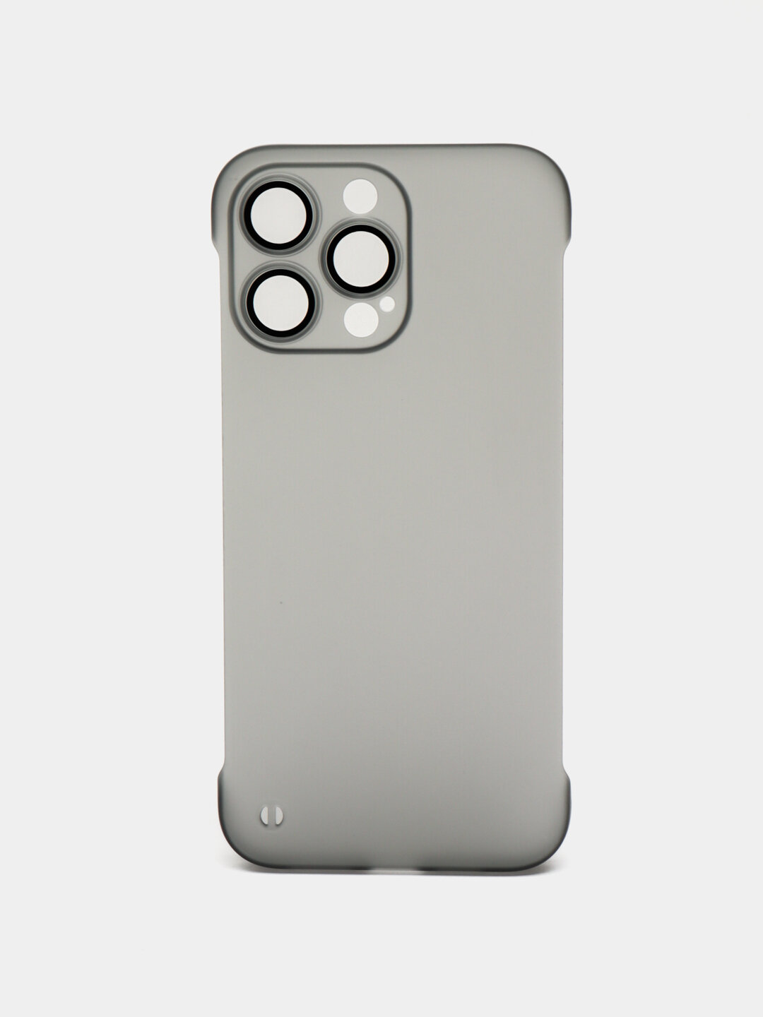 Чехол для iPhone 13 Pro, тонкий, ударопрочный с защитой камеры, матовый, без боков, черный — фото 1