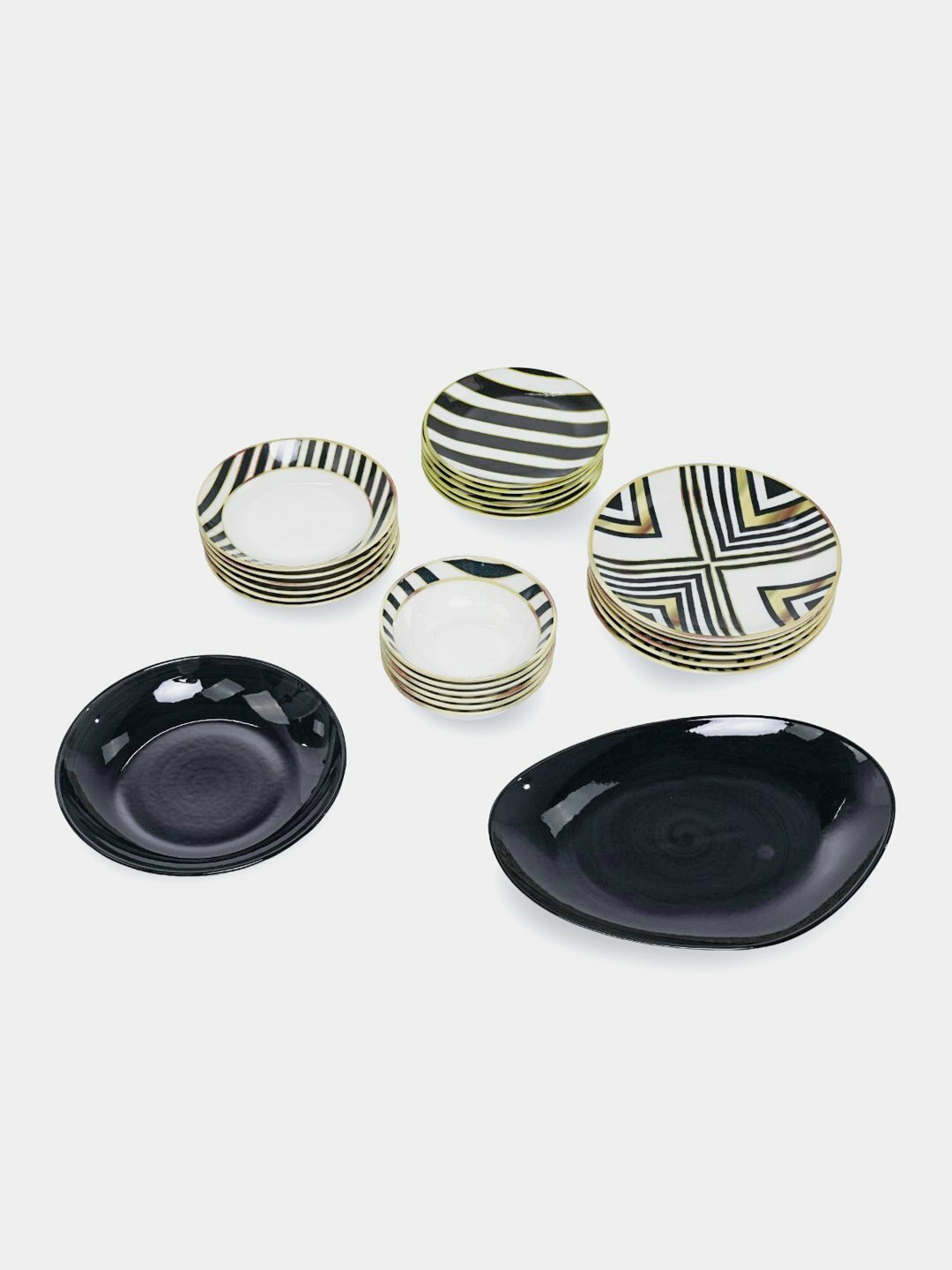 Набор тарелок из фарфора TULU P-32, 26 предмета, Турция. — фото 1