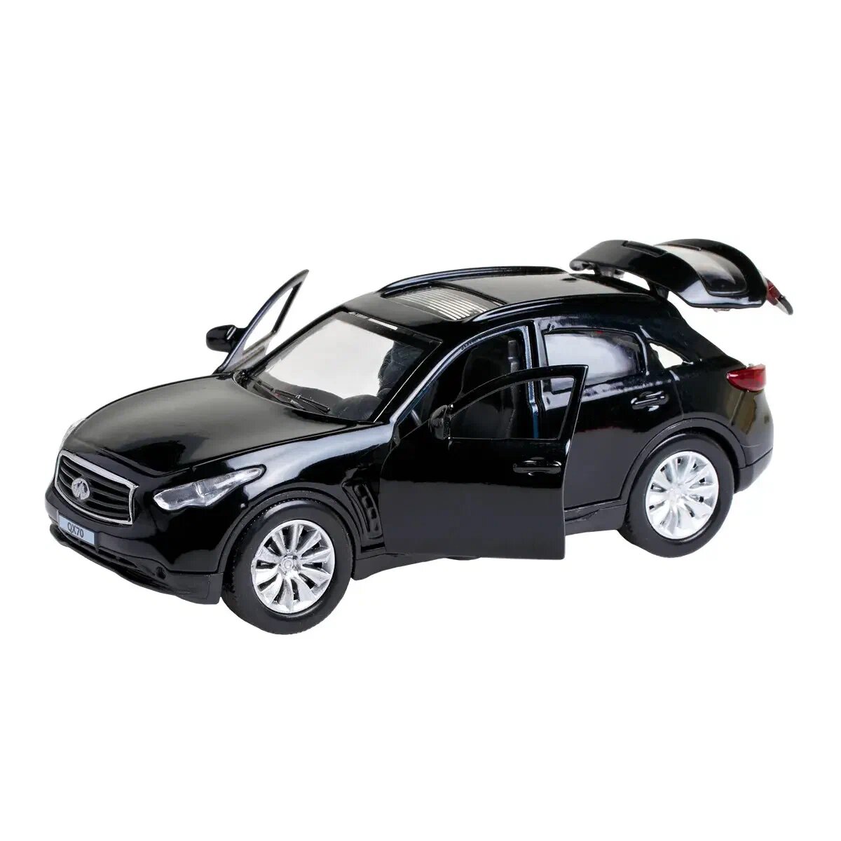 Модель Инерционная Технопарк INFINITI QX70 (12см, металл, открываются двери и багажник, в коробке) QX70-BK