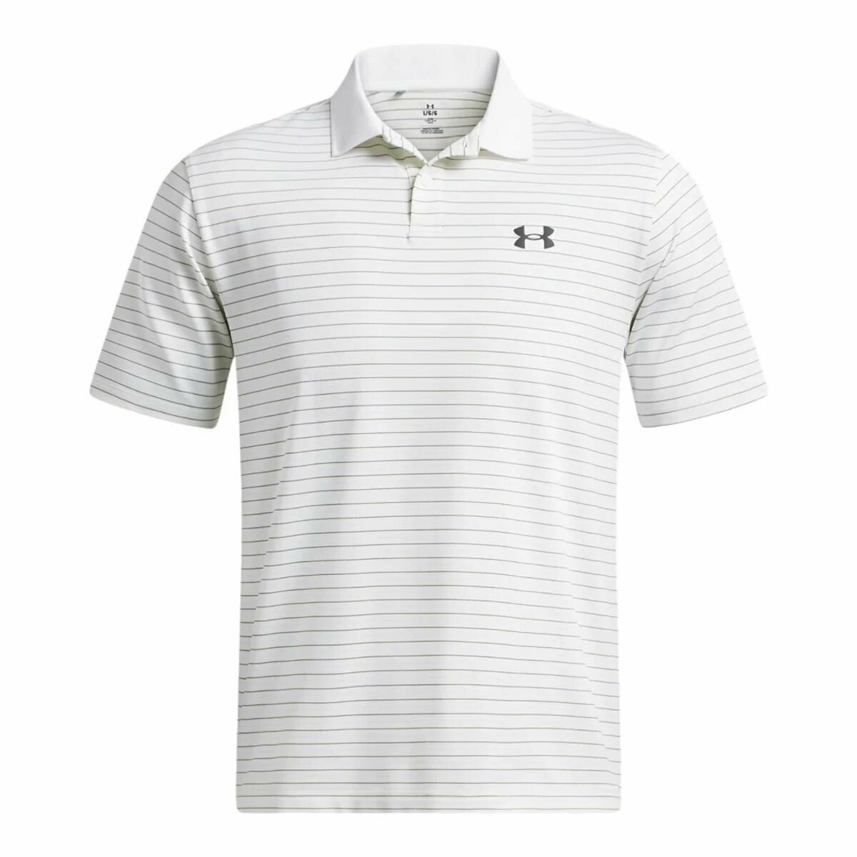 Поло Under Armour UA Perf 3.0 Stripe Polo, размер XL, белый, — фото 1