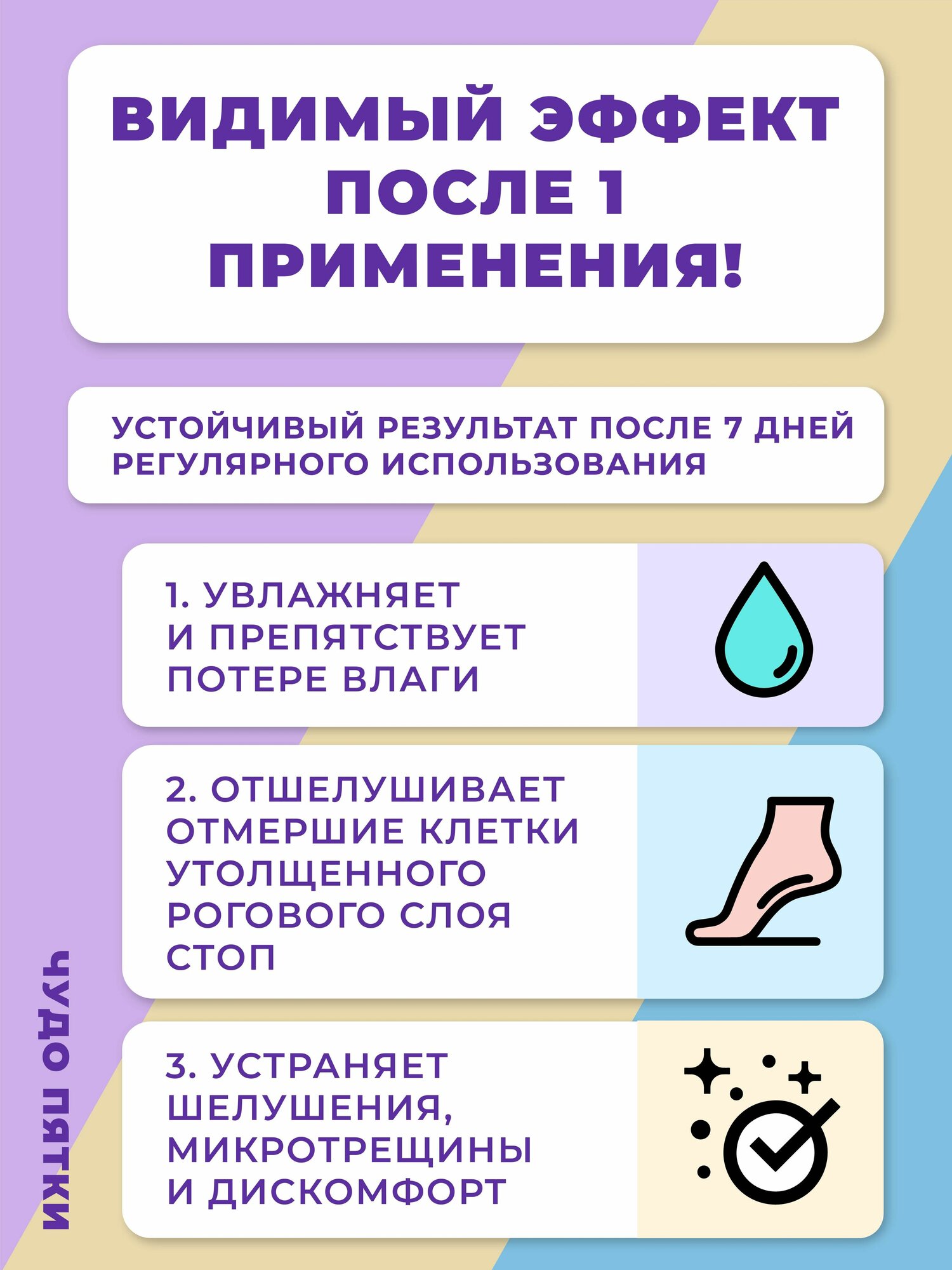 Изображение Чудо пятки Крем для ног с мочевиной 10% от трещин увлажняющий смягчающий, 100 мл