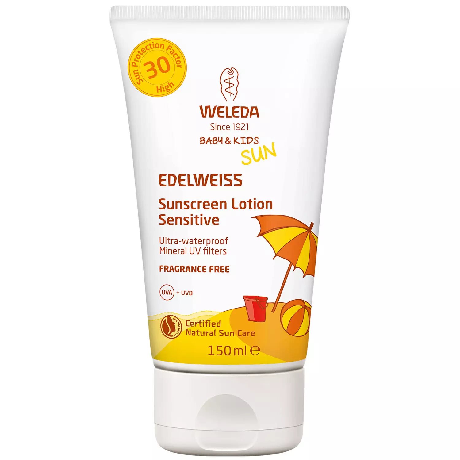Крем WELEDA Натуральный солнцезащитный для младенцев и детей SPF30 150 мл