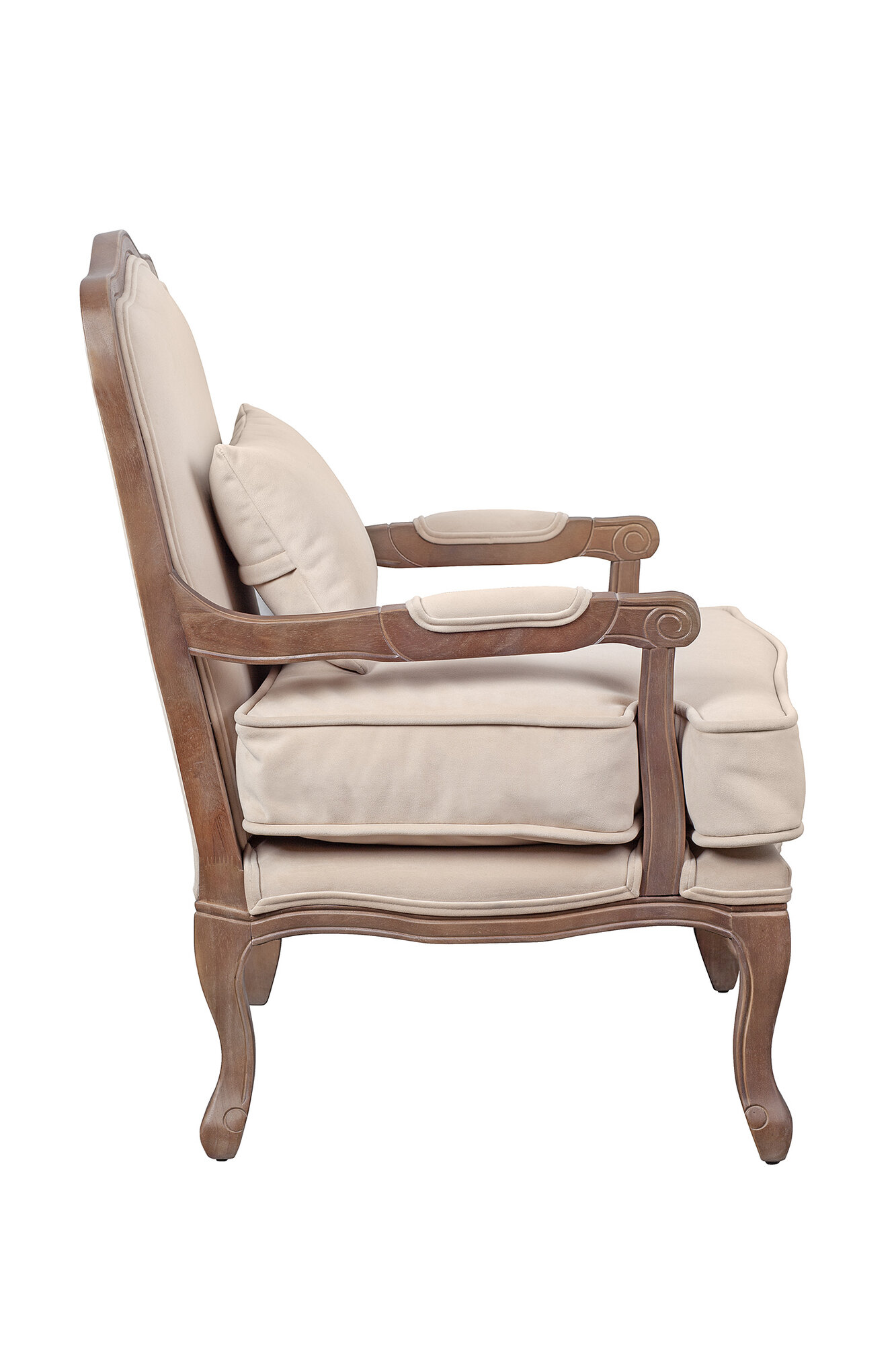 Кресло Mak-Interior "Nitro nut v2", из массив дерева c подлокотниками — фото 1