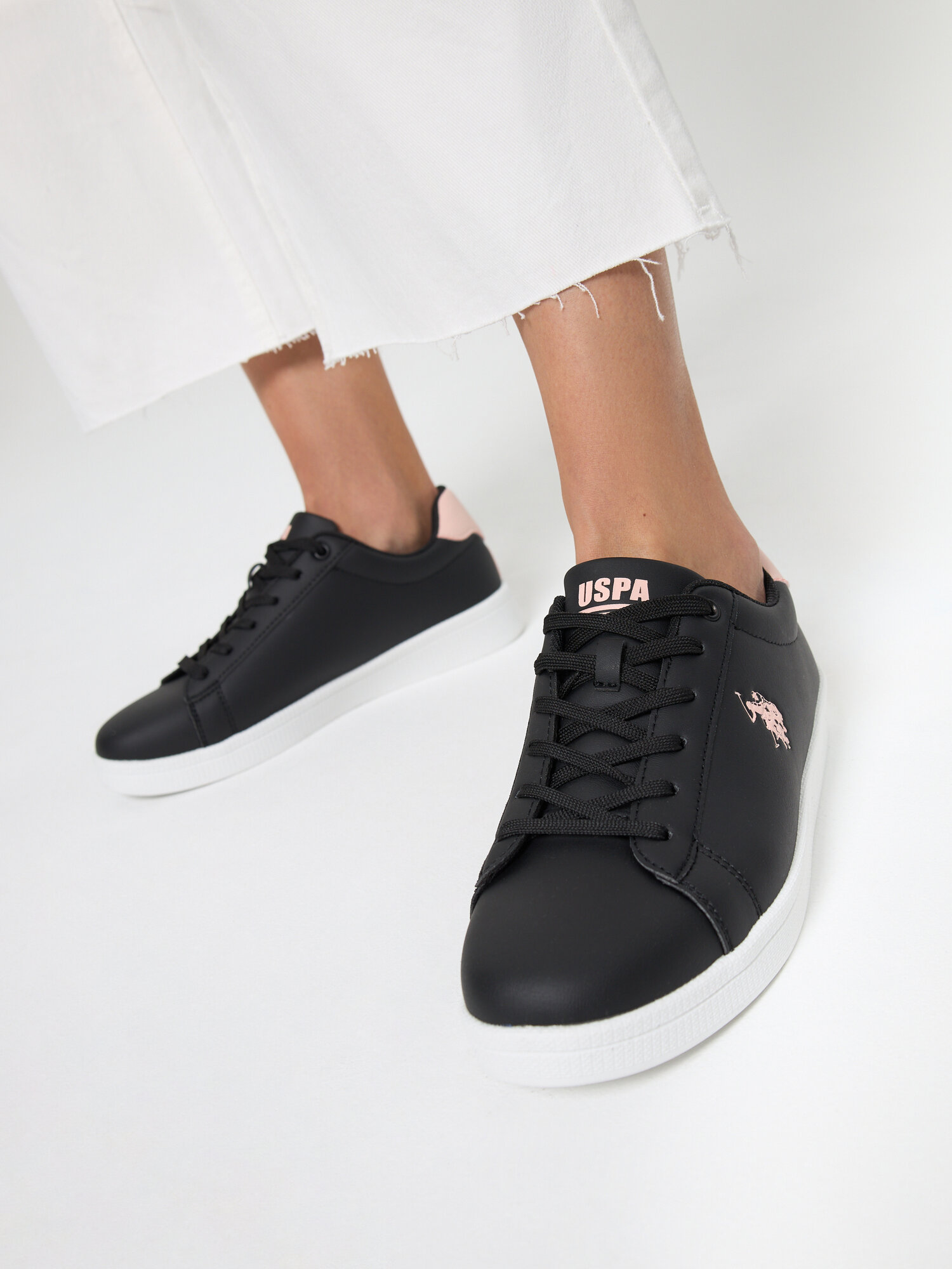 Кеды U.S. POLO ASSN., полнота 6, размер 36, черный — фото 1