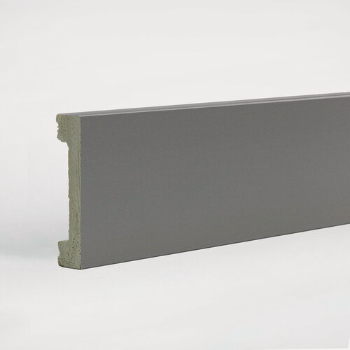 Изображение товара Плинтус дюрополимер напольный DECOMASTER (декомастер), 66х13х2900 мм, D157-118 ДМ светло серый