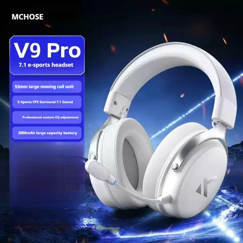 MCHOSE V9 Pro Игровые Наушники Беспроводные 24g С Низкой Задержкой Батареей 2000 МАч И Микрофоном 508200₽