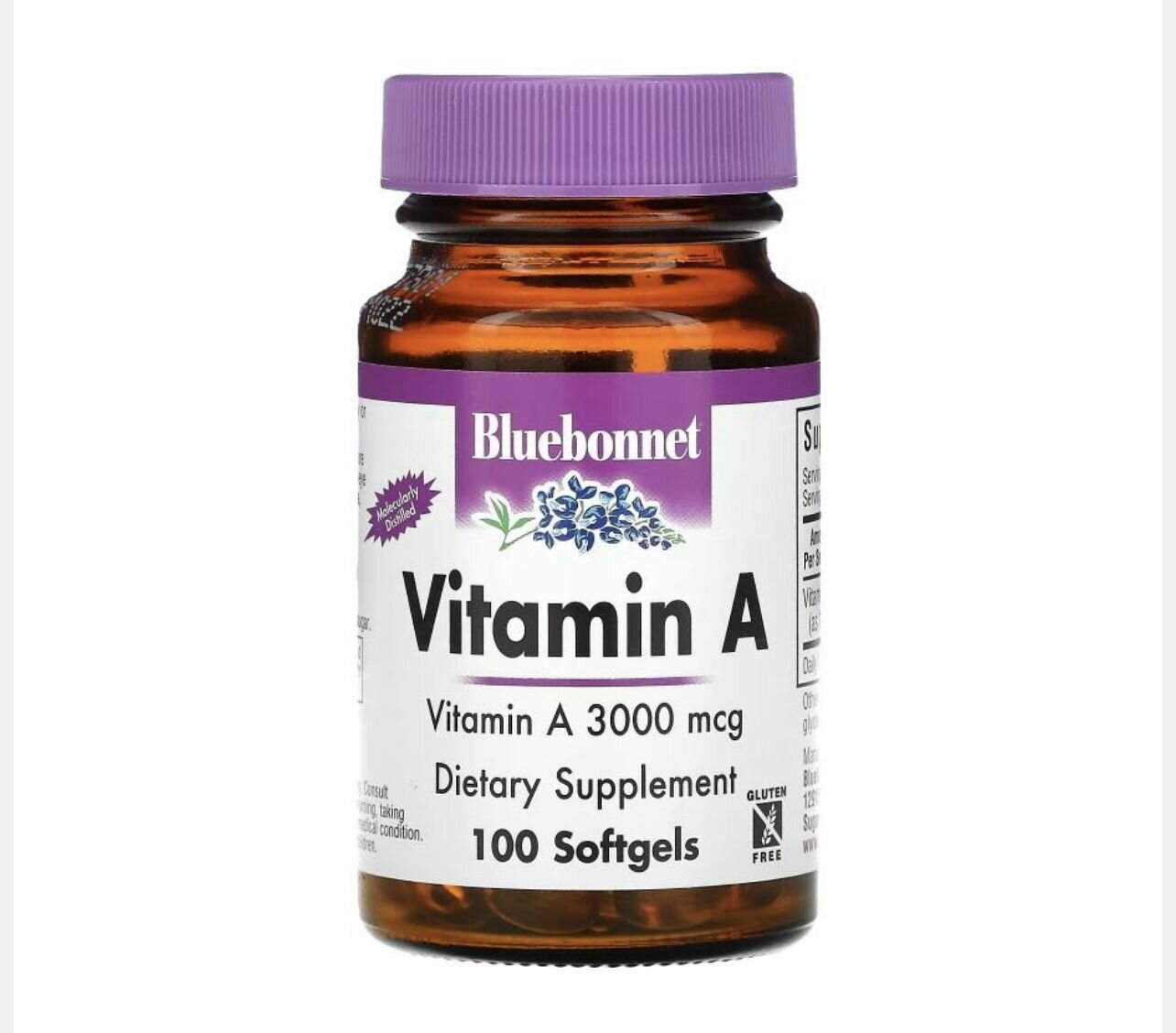 Bluebonnet Nutrition витамин А 100 капсул