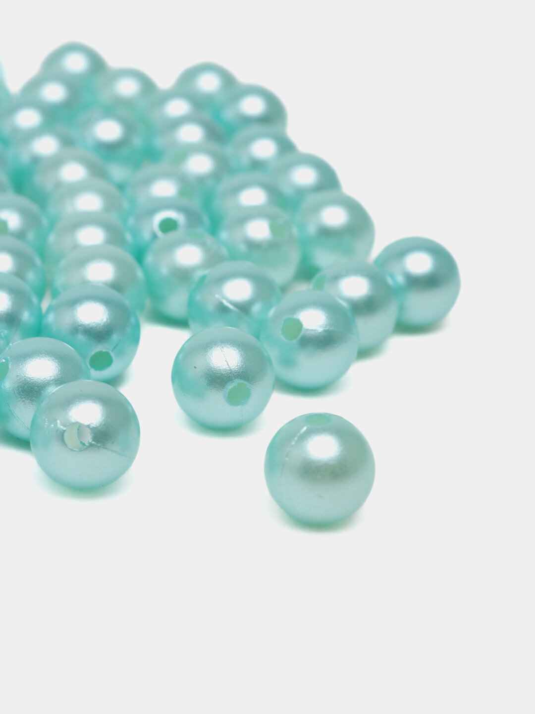 Бисер жемчужины для рукоделия и творчества, 8 мм, 20 г, Бирюзовый — фото 1