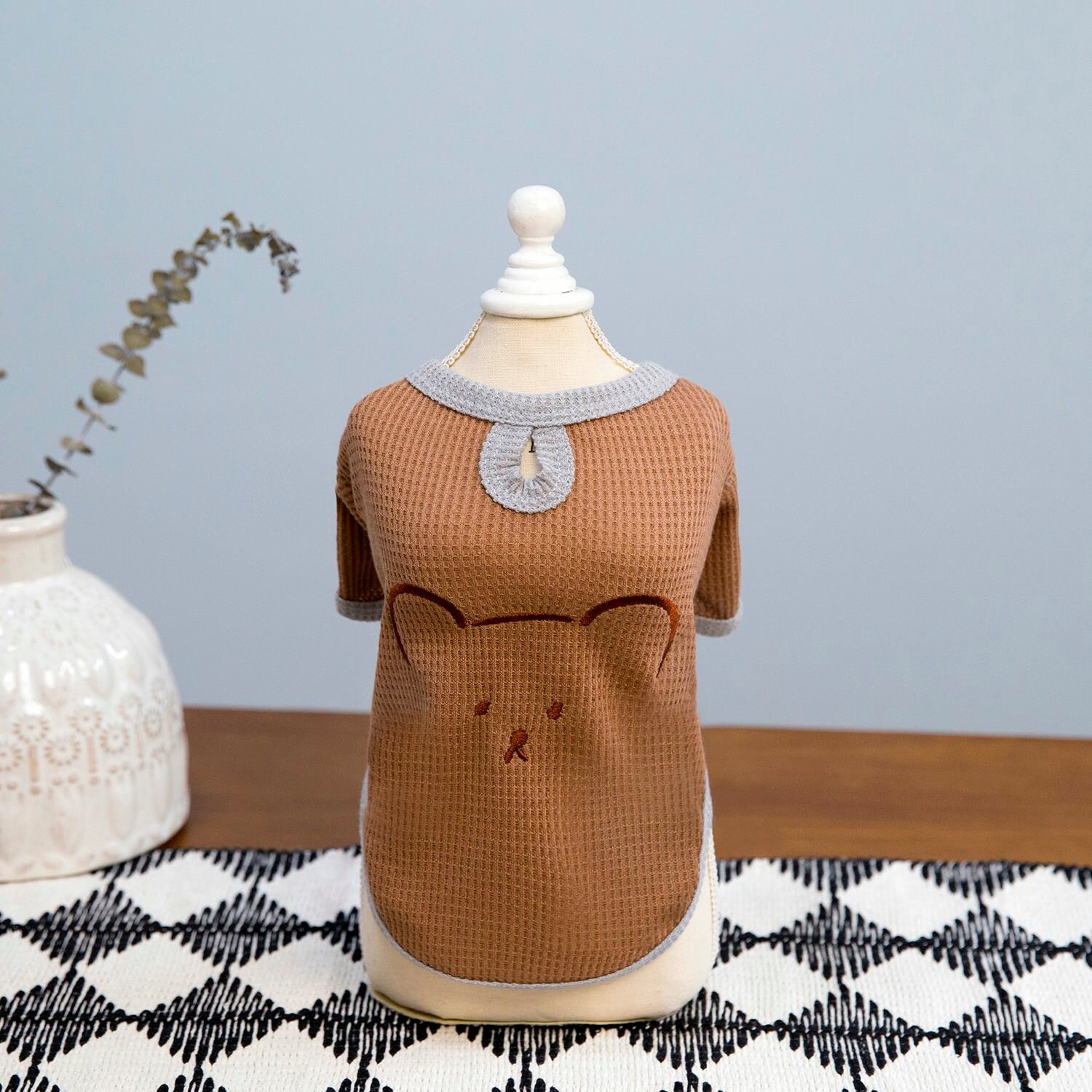 Легкая весенне-летняя футболка с узором маленькой собачки для домашних питомцев