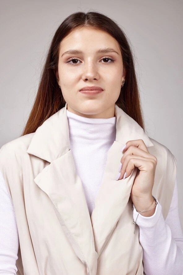 Жилет Selfie, размер S, бежевый — фото 1