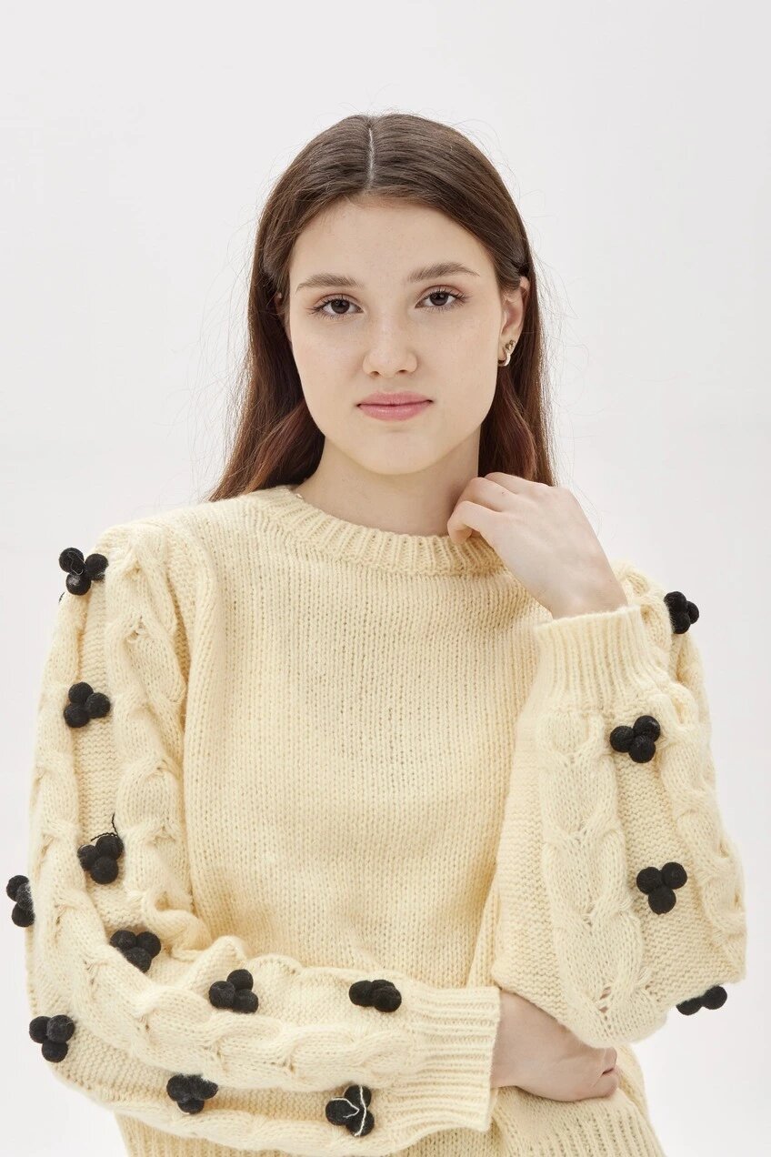 Свитер Selfie, размер M, , желтый — фото 1