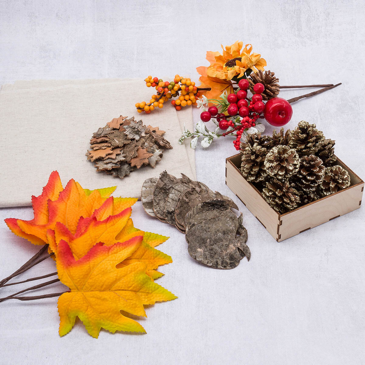 Набор для творчества Айрис  Природные материалы   6 видов  241 элемент