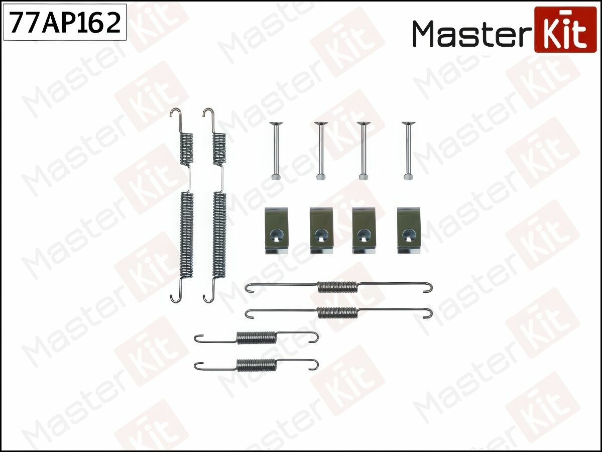 Установочный комплект барабанных колодок для Хендай NF 5, КИА Церато 77AP162 MASTERKIT