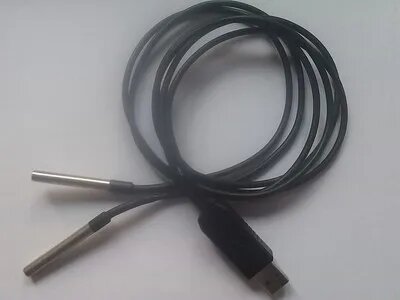 Водонепроницаемый USB-датчик температуры без привода, многозонд DS18B20, высокоточное считывание температуры, длина линии Windows 1 м, Model 1