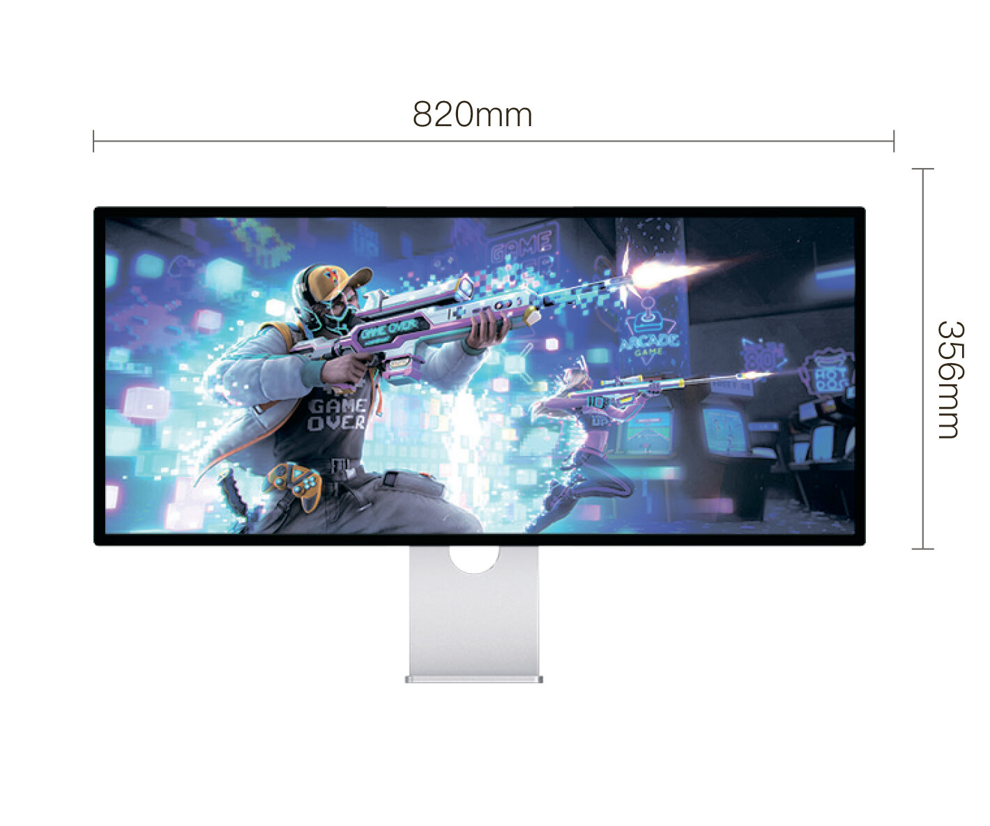 Монитор игровой Kuycon Q34-W, 4K / 165 Гц / 34 дюйма / 3440х1440 / без перфорации / регулировка высоты и наклона — фото 1
