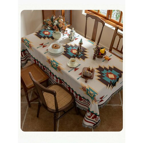 Коврик для пикника, пляжа, влагостойкий, в стиле бохо, 90×180 см, принт сукре