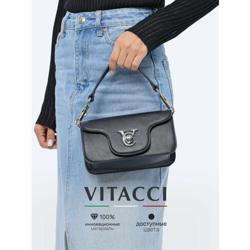 фото Сумка багет vitacci, черный