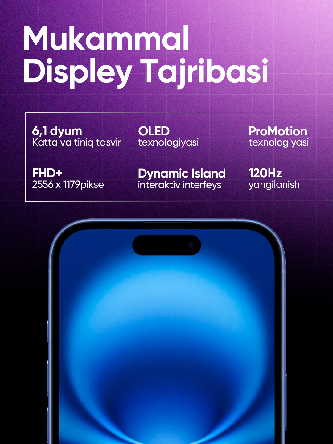 Смартфон Apple iPhone 16 5G, 128GB, Global Esim, FaceID, 5G, 6.1 Super Retina — фото 1